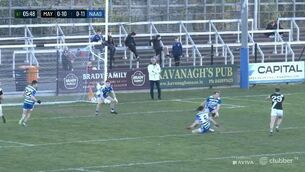 <p>Cathal McCabe lines up the winning goal for Maynooth. Screenshot via Clubber</p> <p>Cathal McCabe lines up the winning goal for Maynooth. Screenshot via Clubber</p>