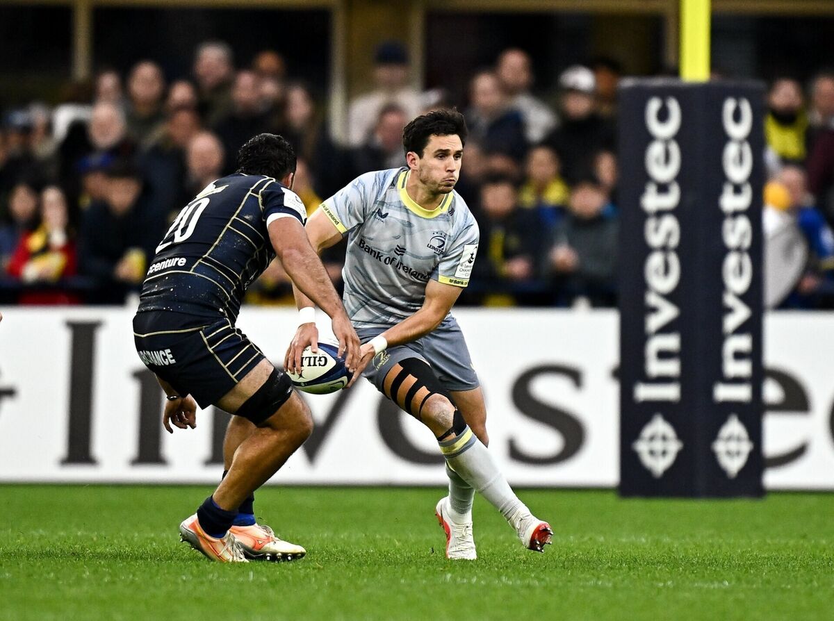 Joey Carbery stepped off the bench to make his first appearance for Leinster in eight years. Pic: Seb Daly/Sportsfile Joey Carbery stepped off the bench to make his first appearance for Leinster in eight years. Pic: Seb Daly/Sportsfile