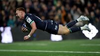Ciarán Frawley scores his second try 17/10/2026