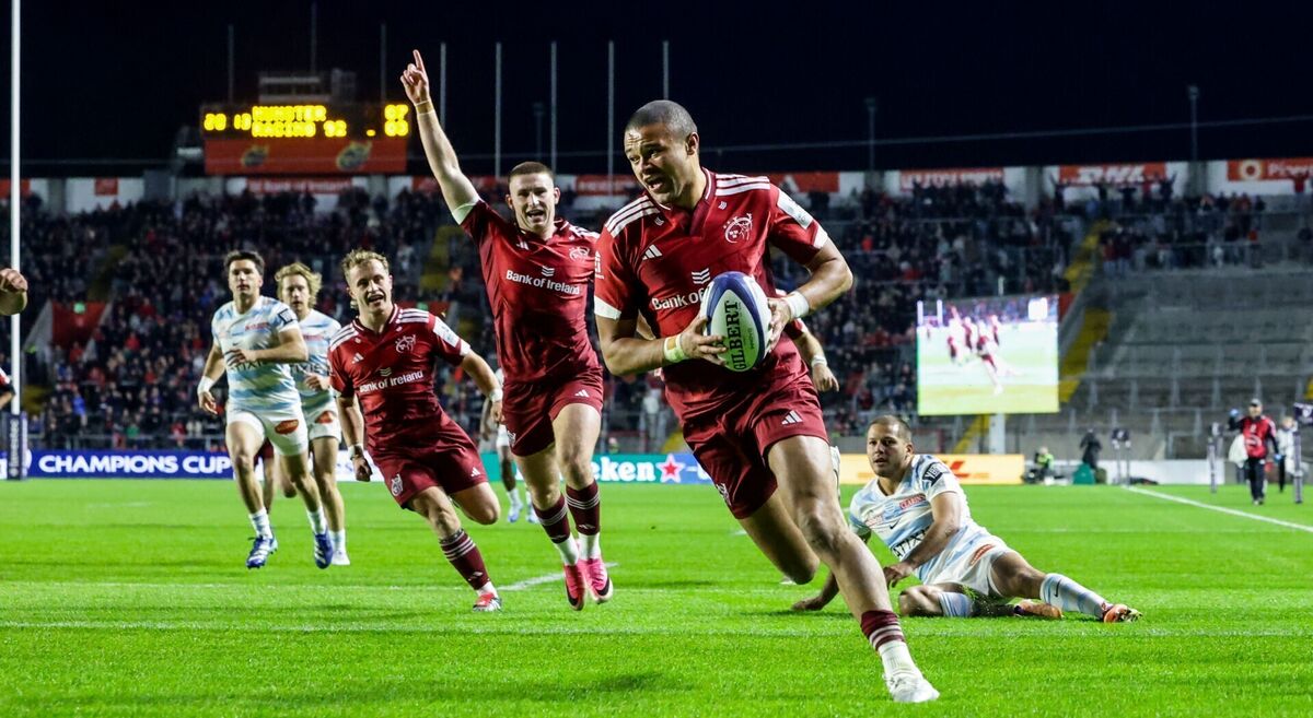 Shay McCarthy scored Munster's second try against Racing 92. Pic: ©INPHO/Nick Elliott Shay McCarthy scored Munster's second try against Racing 92. Pic: ©INPHO/Nick Elliott