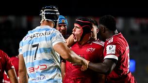 <p>Munster number 8 Brian Gleeson scored his side's opening try of the Champions Cup victory over Racing 92. Pic: Tyler Miller/Sportsfile</p> <p>Munster number 8 Brian Gleeson scored his side's opening try of the Champions Cup victory over Racing 92. Pic: Tyler Miller/Sportsfile</p>