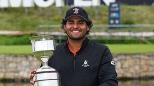 <p>Eugenio Chacarra claimed his third DP World Tour title of the season at the DP World India Championship to replace Patrick Reed at the top of the Race to Dubai standings. Pic: Stuart Franklin/Getty Images.</p> <p>Eugenio Chacarra claimed his third DP World Tour title of the season at the DP World India Championship to replace Patrick Reed at the top of the Race to Dubai standings. Pic: Stuart Franklin/Getty Images.</p>