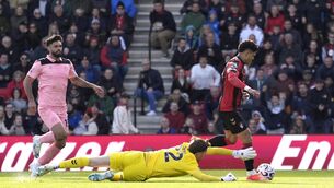 <p>Evanilson rounds Robin Roefs and scores Bournemouth’s second against Sunderland (PA)</p> <p>Evanilson rounds Robin Roefs and scores Bournemouth’s second against Sunderland (PA)</p>