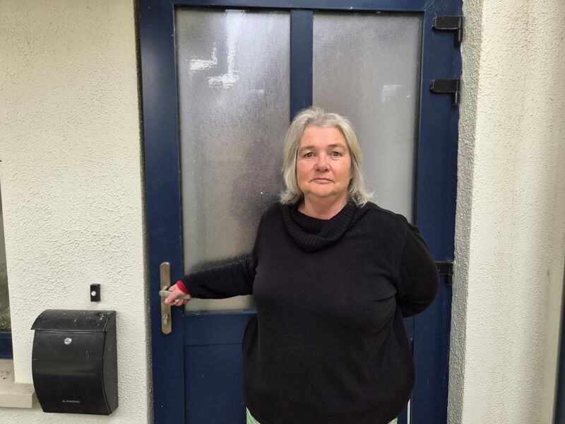 Mary Jane Farrer in front of her her Galway home. Mary Jane Farrer in front of her her Galway home.