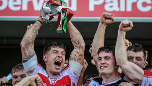 <p>James Dwyer of Ballincollig lifts the Séamus Long Cup. Pic: David Ribeiro/Inpho</p> <p>James Dwyer of Ballincollig lifts the Séamus Long Cup. Pic: David Ribeiro/Inpho</p>