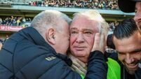Tomás Mulcahy celebrates after the match 18/10/2026