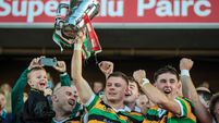 Adam Lynch lifts the Seán Óg Murphy Cup 18/10/2026