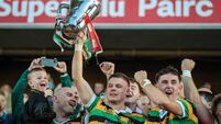 Adam Lynch lifts the Seán Óg Murphy Cup 18/10/2026