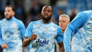 <p>Manchester City’s Antoine Semenyo could miss eight weeks of action (Martin Rickett/PA)</p>