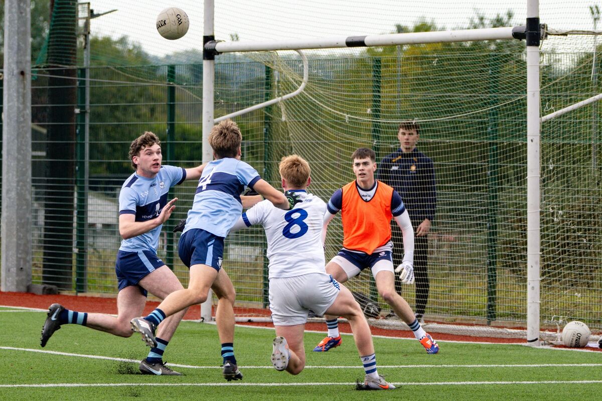 St Flannan's College’s Colm Daly closes in on Clonakilty’s net: Pic: Chani Anderson St Flannan's College’s Colm Daly closes in on Clonakilty’s net: Pic: Chani Anderson