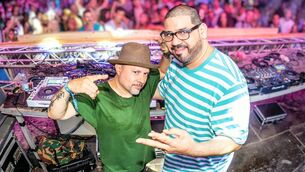 <p>Little Louie Vega and Kenny Dope Gonzalez of Masters At Work play a DJ set at Cork Opera House as part of the Guinness Cork Jazz Festival. </p>