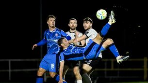 <p>Pádraig Amond scored a first half brace, including a bicycle kick, for Waterford against Galway. Pic: Eakin Howard/Sportsfile</p> <p>Pádraig Amond scored a first half brace, including a bicycle kick, for Waterford against Galway. Pic: Eakin Howard/Sportsfile</p>