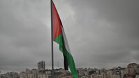 Palestinan flag in Ramallah