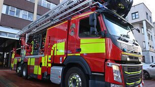<p>Cork County Fire Service, gardaí, and other emergency services are currently at the scene of the fire. File picture: Larry Cummins</p>