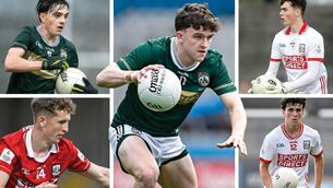 <p>TOP TALENTS: Clockwise from top left: Presentation Milltown's Danny Murphy, Tralee CBS' Gearóid White, Clonakilty CC's Rory Twohig, Coláiste Choilm's Joe Miskella and St Francis, Rochestown's Ben Corkery-Delaney. All have already prospered at inter-county level</p>