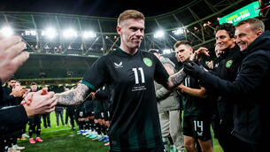 <p>James McClean was particularly annoyed at the joint farewell he had from international football with Stephen Kenny in a 2023 friendly against New Zealand. Pic: ©INPHO/Ryan Byrne</p>