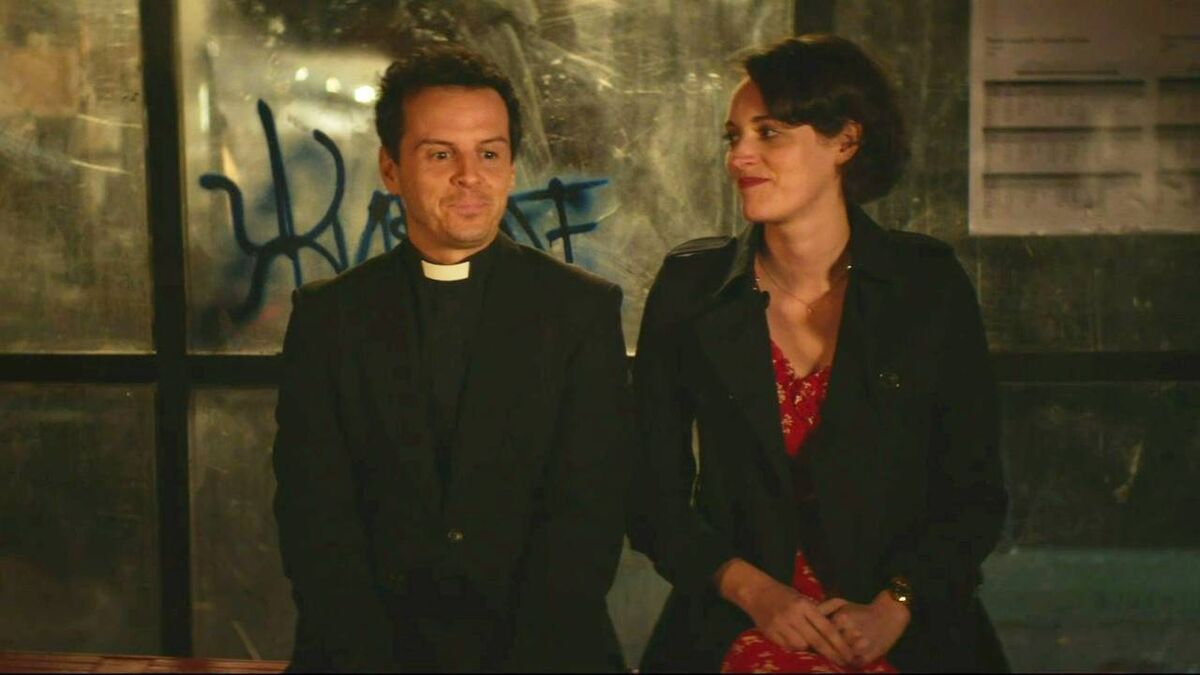 Andrew Scott and Phoebe Waller-Bridge in Fleabag. Andrew Scott and Phoebe Waller-Bridge in Fleabag.