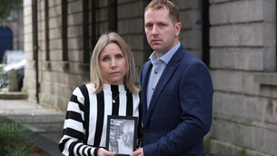 <p>Aine and John Duggan on Tuesday ended a four-year legal battle as they attended the Four Courts for a ruling of the settlement of their case over the death of their firstborn. Photo: Collins Courts</p> <p>Aine and John Duggan on Tuesday ended a four-year legal battle as they attended the Four Courts for a ruling of the settlement of their case over the death of their firstborn. Photo: Collins Courts</p>