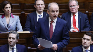 <p>File picture of Taoiseach Micheál Martin speaking in Dáil Éireann. File picture: Maxwell's/PA</p> <p>File picture of Taoiseach Micheál Martin speaking in Dáil Éireann. File picture: Maxwell's/PA</p>