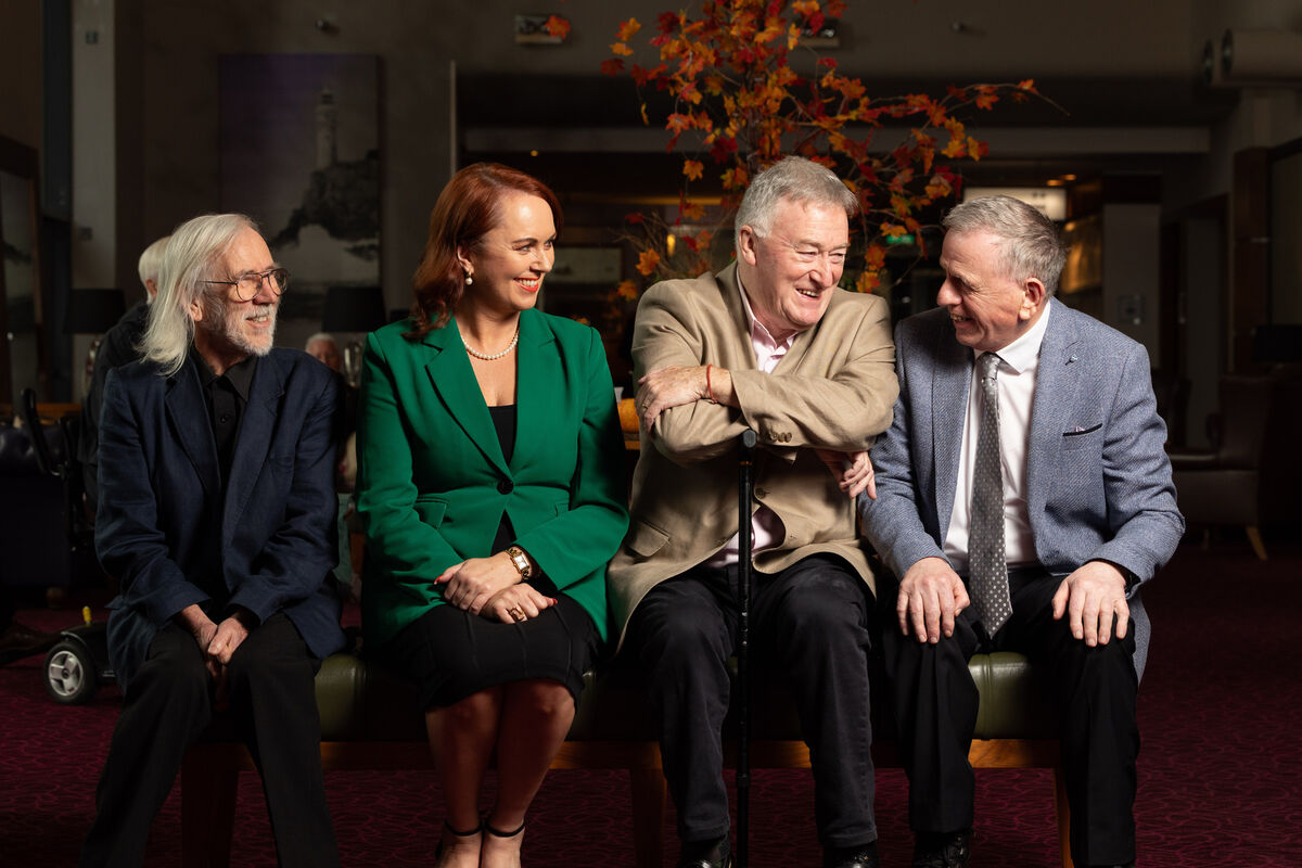 Guest speakers historian and husband of survivor Vincent McDonnell; Polio Survivors Ireland CEO Nicola Fogarty; survivor and director John Dolan, and survivor Philip Flaherty at the Cork polio epidemic 70th anniversary event in the International Hotel. Picture: Darragh Kane Guest speakers historian and husband of survivor Vincent McDonnell; Polio Survivors Ireland CEO Nicola Fogarty; survivor and director John Dolan, and survivor Philip Flaherty at the Cork polio epidemic 70th anniversary event in the International Hotel. Picture: Darragh Kane