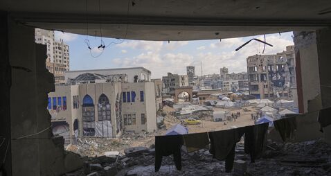 APTOPIX Gaza University Tent Camp Photo Essay