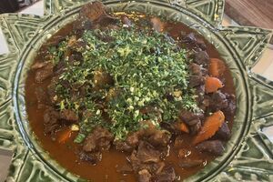 Beef and Oxtail Stew with Vegetables