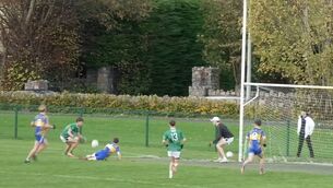 <p>Jack Culloty scored a first half for goal St Brendan's College, Killarney in their Corn Uí Mhuirí clash with Presentation Milltown. Pic: Clubber TV</p> <p>Jack Culloty scored a first half for goal St Brendan's College, Killarney in their Corn Uí Mhuirí clash with Presentation Milltown. Pic: Clubber TV</p>