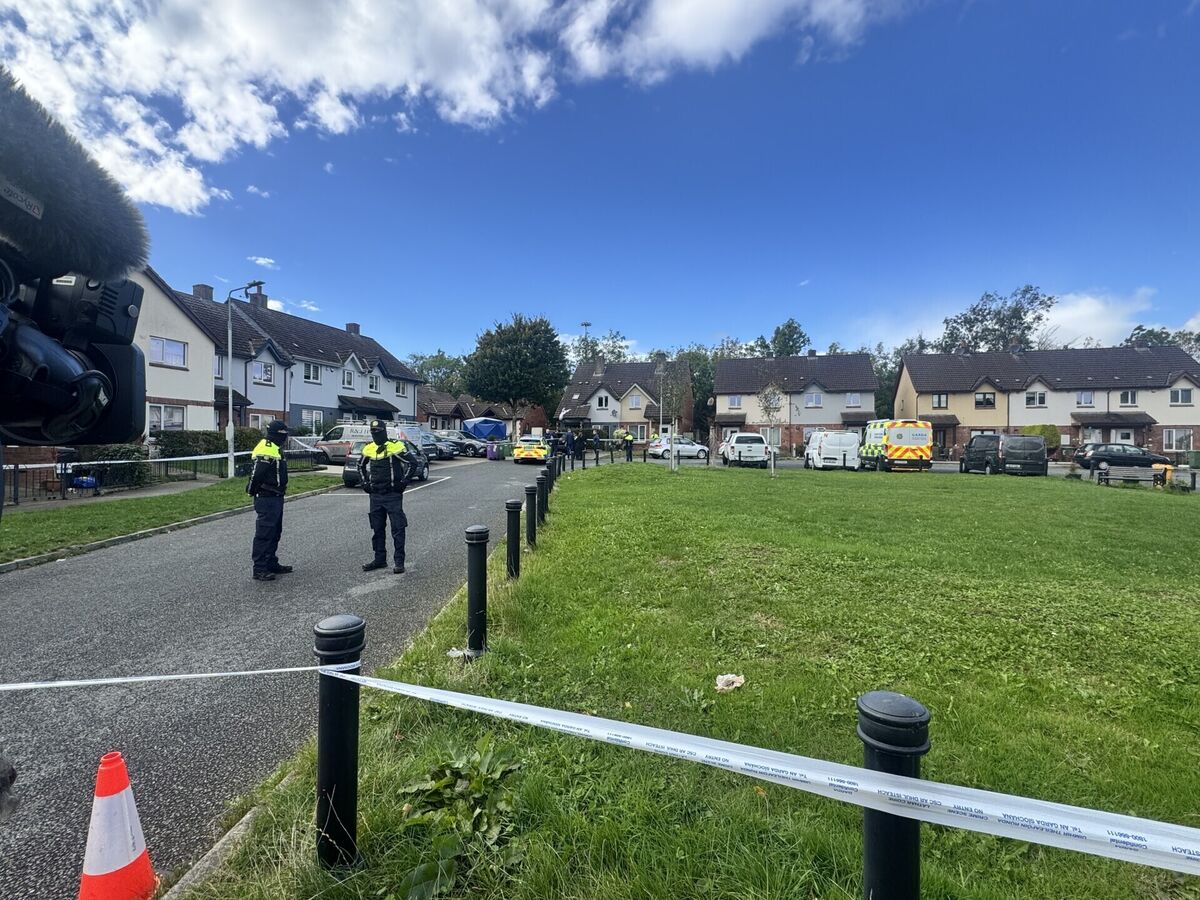 Gardai attend the scene at a house on Old Connaught Avenue in Bray, Co Dublin, after the discovery of the bodies of a man in his 30s and a woman in her 40s, shortly after 8am. Picture: Michael O'Scannail/Press Association Gardai attend the scene at a house on Old Connaught Avenue in Bray, Co Dublin, after the discovery of the bodies of a man in his 30s and a woman in her 40s, shortly after 8am. Picture: Michael O'Scannail/Press Association