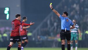 <p>Bohemians captain Dawson Devoy may have played his last game for the club after being hit with an additional ban that rules him out of the title chase run-in. Pic: ©INPHO/Ben Brady.</p>