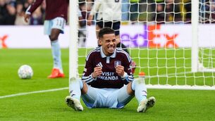<p>THREE OUT OF THREE: Aston Villa's Alysson Edward celebrates scoring. Pic: David Davies/Press Association.</p> <p>THREE OUT OF THREE: Aston Villa's Alysson Edward celebrates scoring. Pic: David Davies/Press Association.</p>
