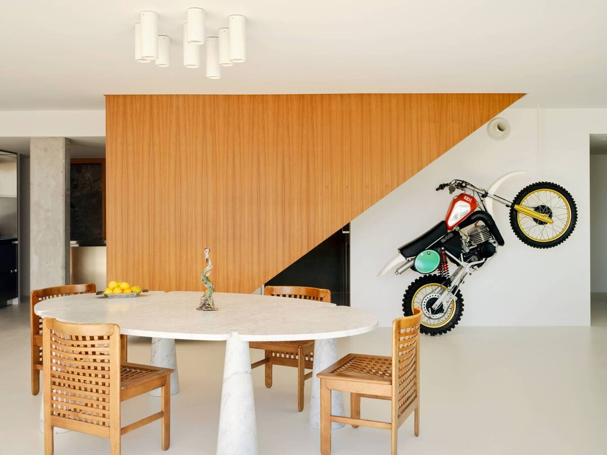 Open-plan living space by Sandrine Sarah Faivre at Villa Alta. Picture: Clément Vayssieres