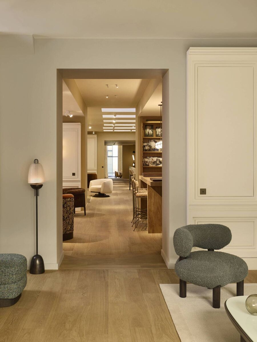 Mobilier Pierre Frey is designed as a series of salons. Picture: Francis Amiand