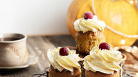 Pumpkin Cupcakes, Pumpkin Cupcakes with Cream Cheese Frosting, 
Christmas food, Homemade butterscotch cupcakes, Pumpkin cupcakes