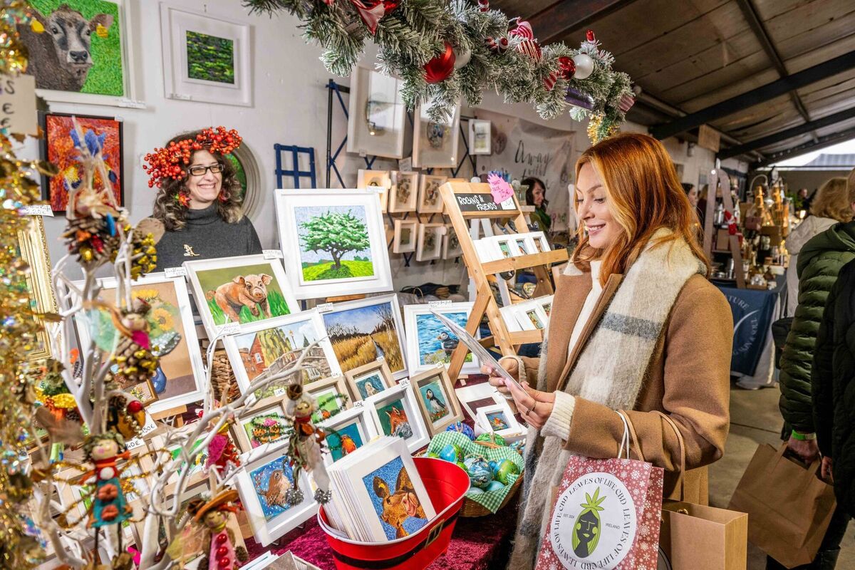 Shoppers enjoying the festive atmosphere at the Ballymaloe Craft Fair. Picture: Joleen Cronin. Shoppers enjoying the festive atmosphere at the Ballymaloe Craft Fair. Picture: Joleen Cronin.