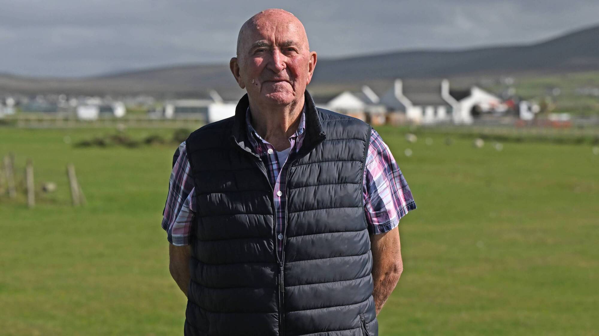 Martin Calvey, a native of Keel, has lived there for practically all his 85 years, and is one of the owners of the commonage. Picture: Conor McKeown