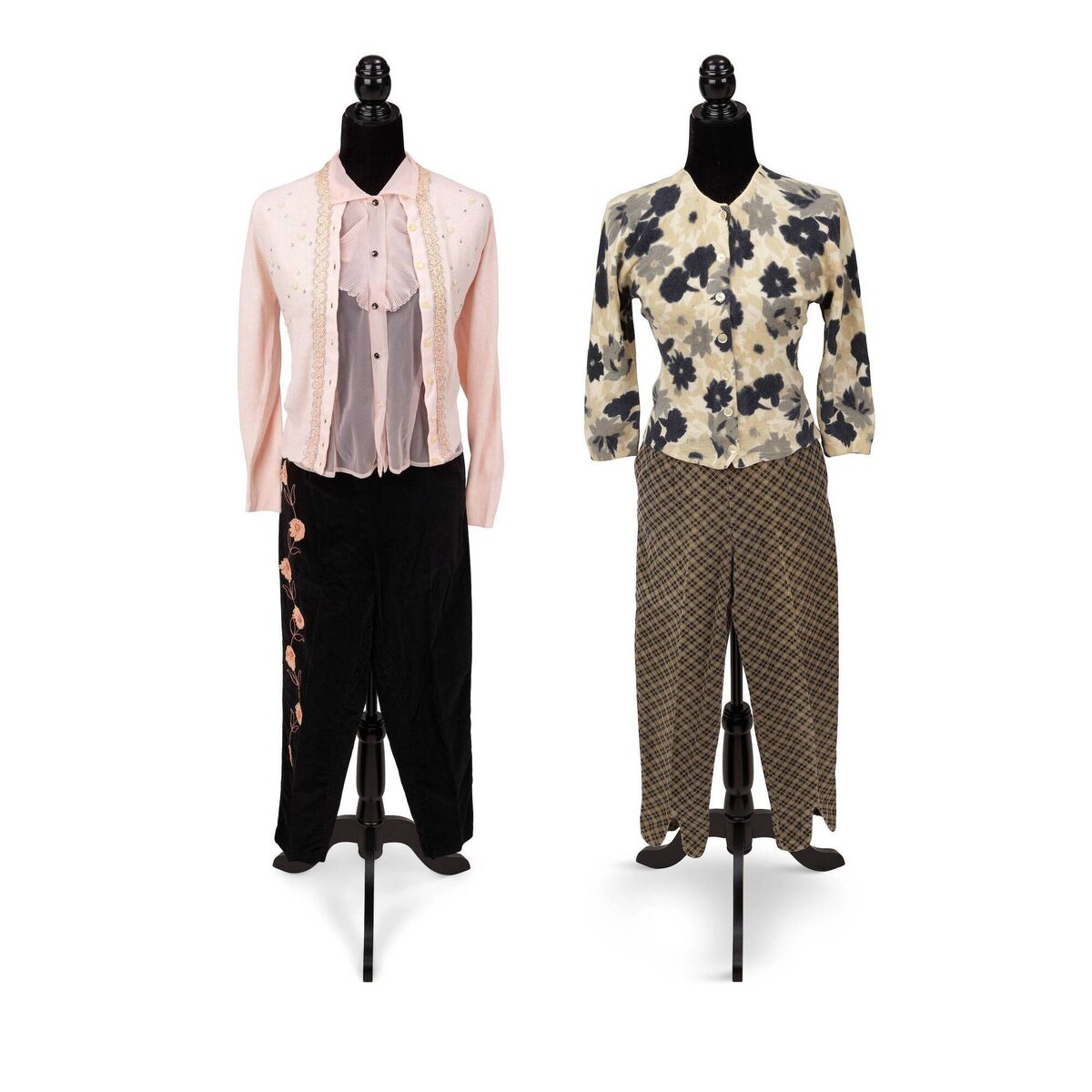 Two vintage pedal pushers looks from the 1980s, styled by Cyndi Lauper Cyndi Lauper, estimated at €360-€540.