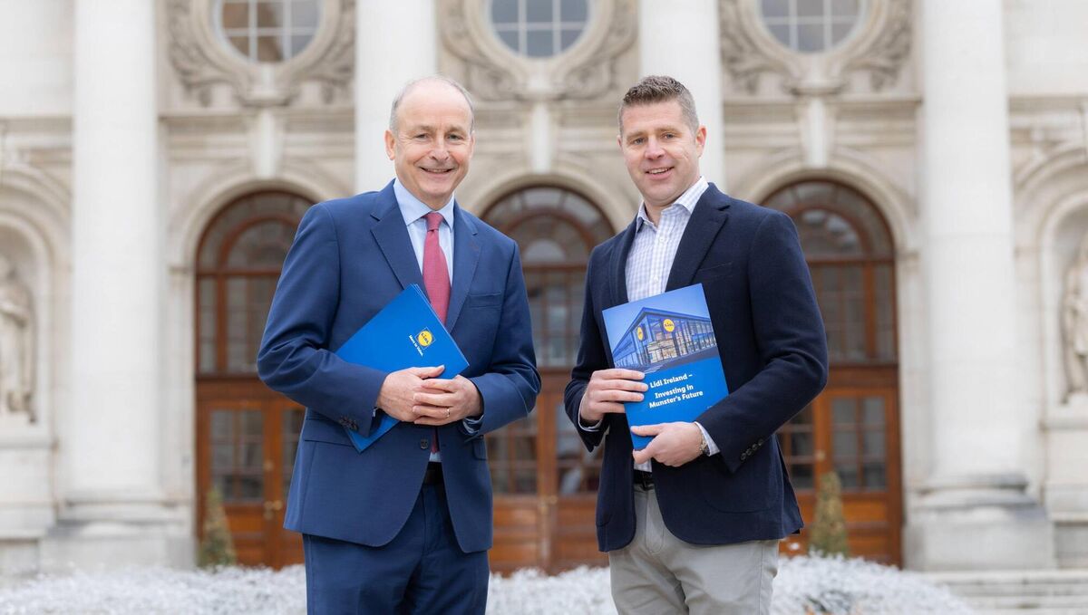 Taoiseach Michéal Martin and Lidl Ireland chief executive Robert Ryan. Taoiseach Michéal Martin and Lidl Ireland chief executive Robert Ryan.