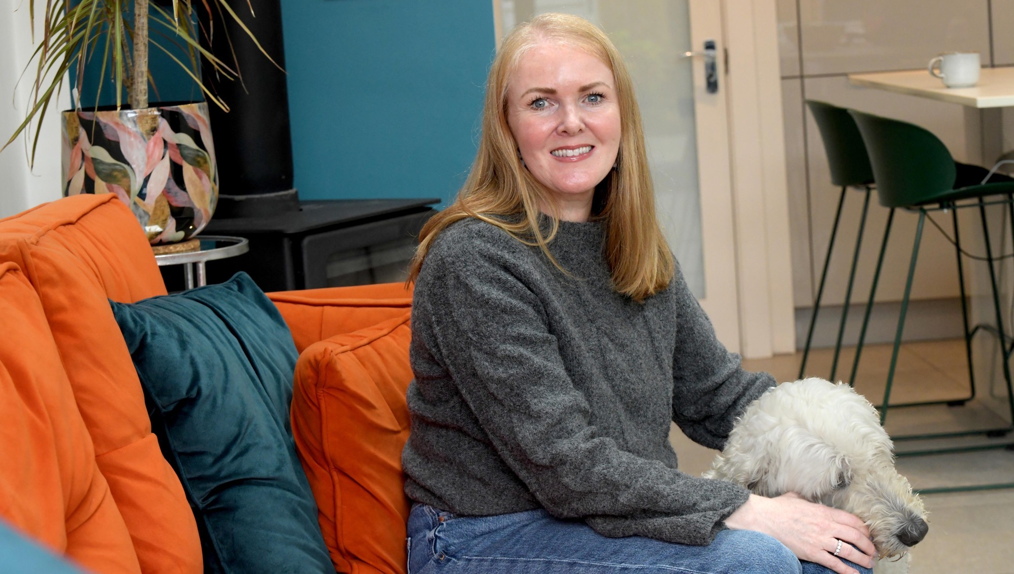  Evan Holton who is recovering from breast cancer, was diagnosed in June of this year following an ultra-sound examination. of her breasts. Picture: Moya Nolan