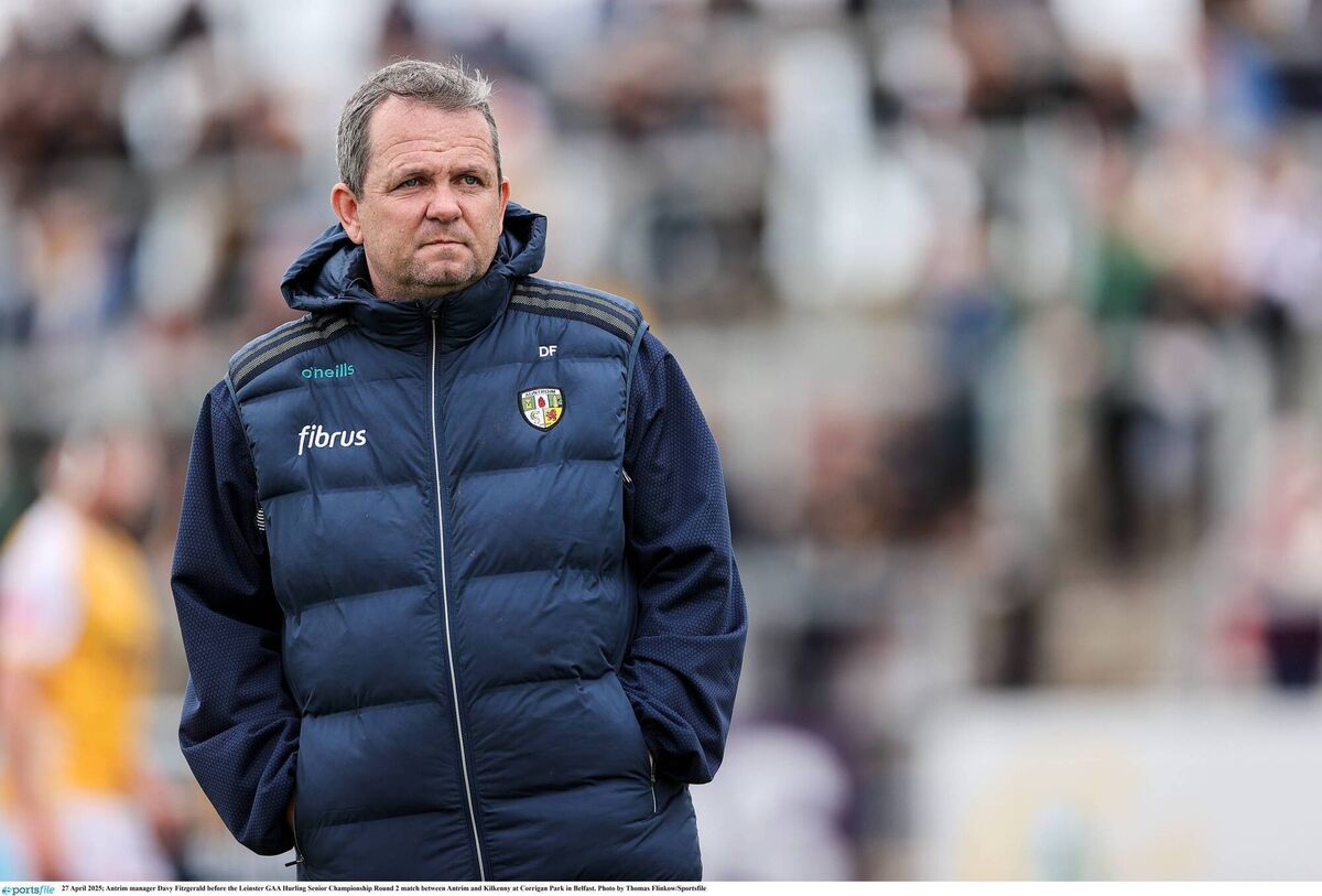 Davy Fitzgerald managed the Antrim senior hurling team in 2025. Picture: Flinkow/Sportsfile