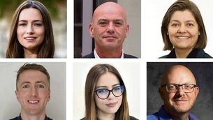 <p>New roles: (top row) Lisa Delahunt, Mark Docherty, Marguerite O’Loughlin; (bottom row) Fergal Flattery, Polina Ladyha, John Paul (JP) Griffin. </p> <p>New roles: (top row) Lisa Delahunt, Mark Docherty, Marguerite O’Loughlin; (bottom row) Fergal Flattery, Polina Ladyha, John Paul (JP) Griffin. </p>