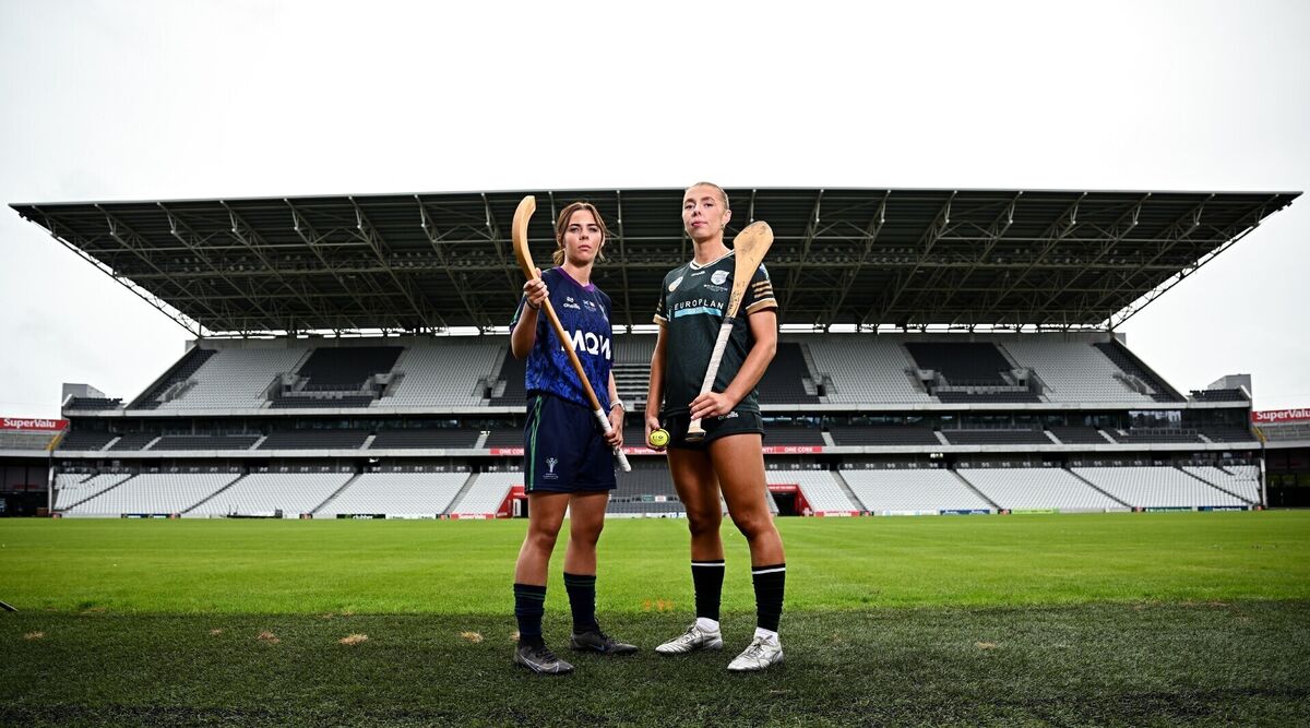 Natalie McDonald of Lochaber Camanachd Club, left, and Laura Hayes of Cork. Pic: Seb Daly/Sportsfile Natalie McDonald of Lochaber Camanachd Club, left, and Laura Hayes of Cork. Pic: Seb Daly/Sportsfile