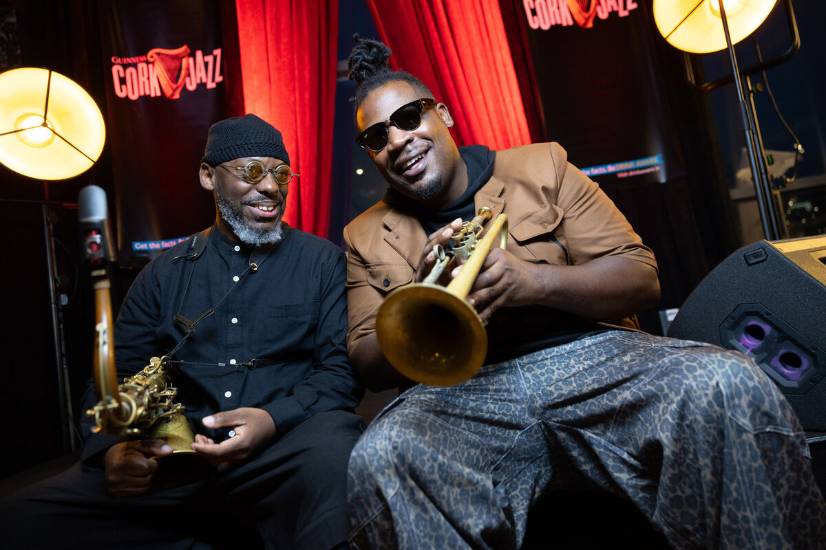 Keyon Harrold and Marcus Strickland at the opening of the Guinness Cork Jazz Festival at Cork Opera House before their show at The Everyman. 