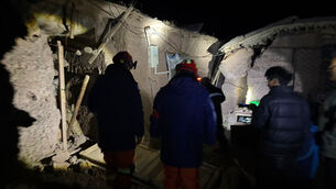 At least 16 people have died (Xinhua via AP) At least 16 people have died (Xinhua via AP)