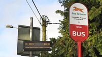 Bus stop sign