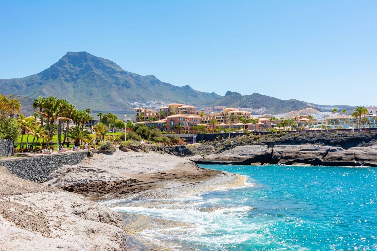 Costa Adeje coastline, south Tenerife, Canary islands, Spain Costa Adeje coastline, south Tenerife, Canary islands, Spain