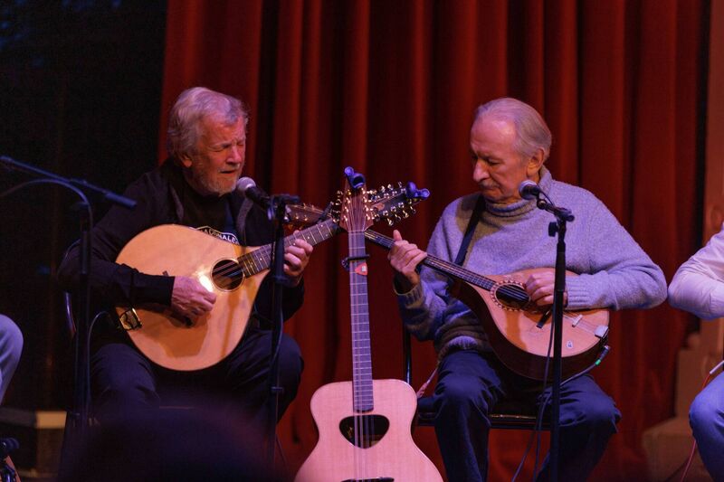 Donal Lunny and Andy Irvine pictured performing after the screening of In Time, at the Triskel for Sounds from a Safe Harbour festival in 2025. Picture: Bríd O’Donovan Donal Lunny and Andy Irvine pictured performing after the screening of In Time, at the Triskel for Sounds from a Safe Harbour festival in 2025. Picture: Bríd O’Donovan
