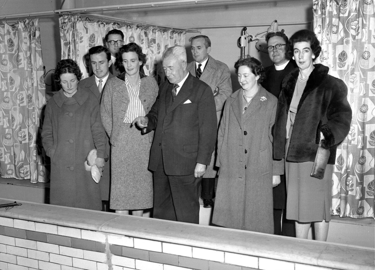 Visit by Lady Goulding to the Cork Polio Clinic at the South Mall 23/03/1960