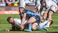 Stuart McCloskey scores his sides 4th try of the match 24/10/2026