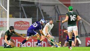<p>Scotland's Iain Robinson fires a shot during the 2026 Men's Shinty/Hurling International ay SuperValu Pairc Ui Chaoimh. Pic: INPHO/Tom O'Hanlon</p> <p>Scotland's Iain Robinson fires a shot during the 2026 Men's Shinty/Hurling International ay SuperValu Pairc Ui Chaoimh. Pic: INPHO/Tom O'Hanlon</p>