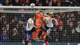 <p>PUNCH DRUNK: Chelsea goalkeeper Mike Penders (second from right) fails to clear the ball resulting in an own goal and Tottenham Hotspurs first goal of the game during the Premier League match at Stamford Bridge, London. Pic: Saturday October 24, 2026.</p> <p>PUNCH DRUNK: Chelsea goalkeeper Mike Penders (second from right) fails to clear the ball resulting in an own goal and Tottenham Hotspurs first goal of the game during the Premier League match at Stamford Bridge, London. Pic: Saturday October 24, 2026.</p>